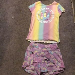 Girl top and skirt
